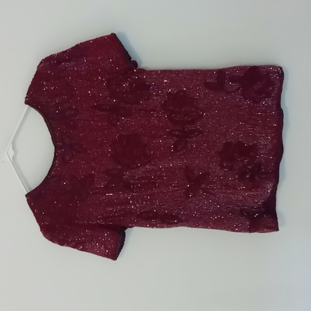 Adrianna Papell Evening Top. Silk. Size M